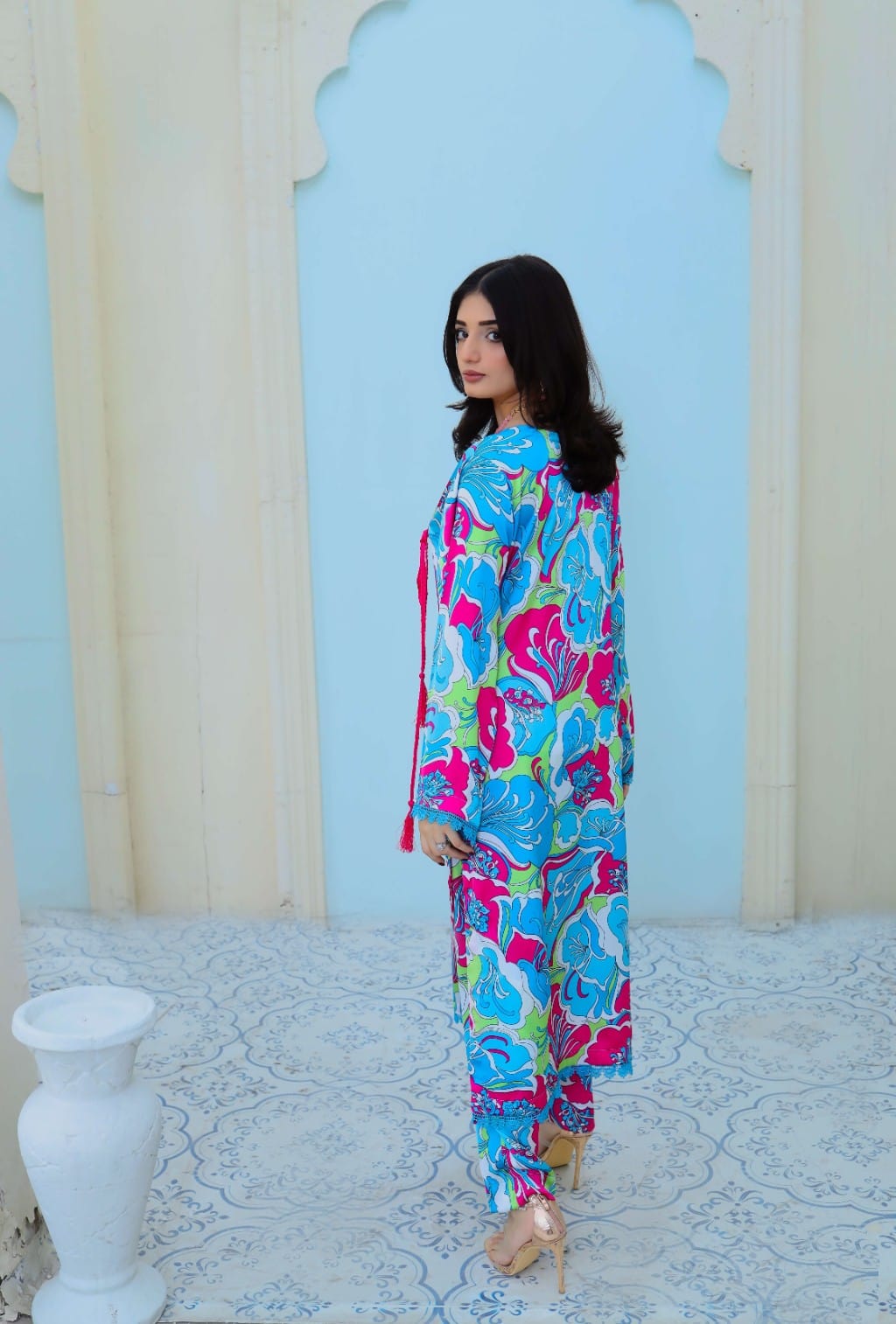 Floral Printed (DAS-0013) Stitched 2Pc - Maherposh