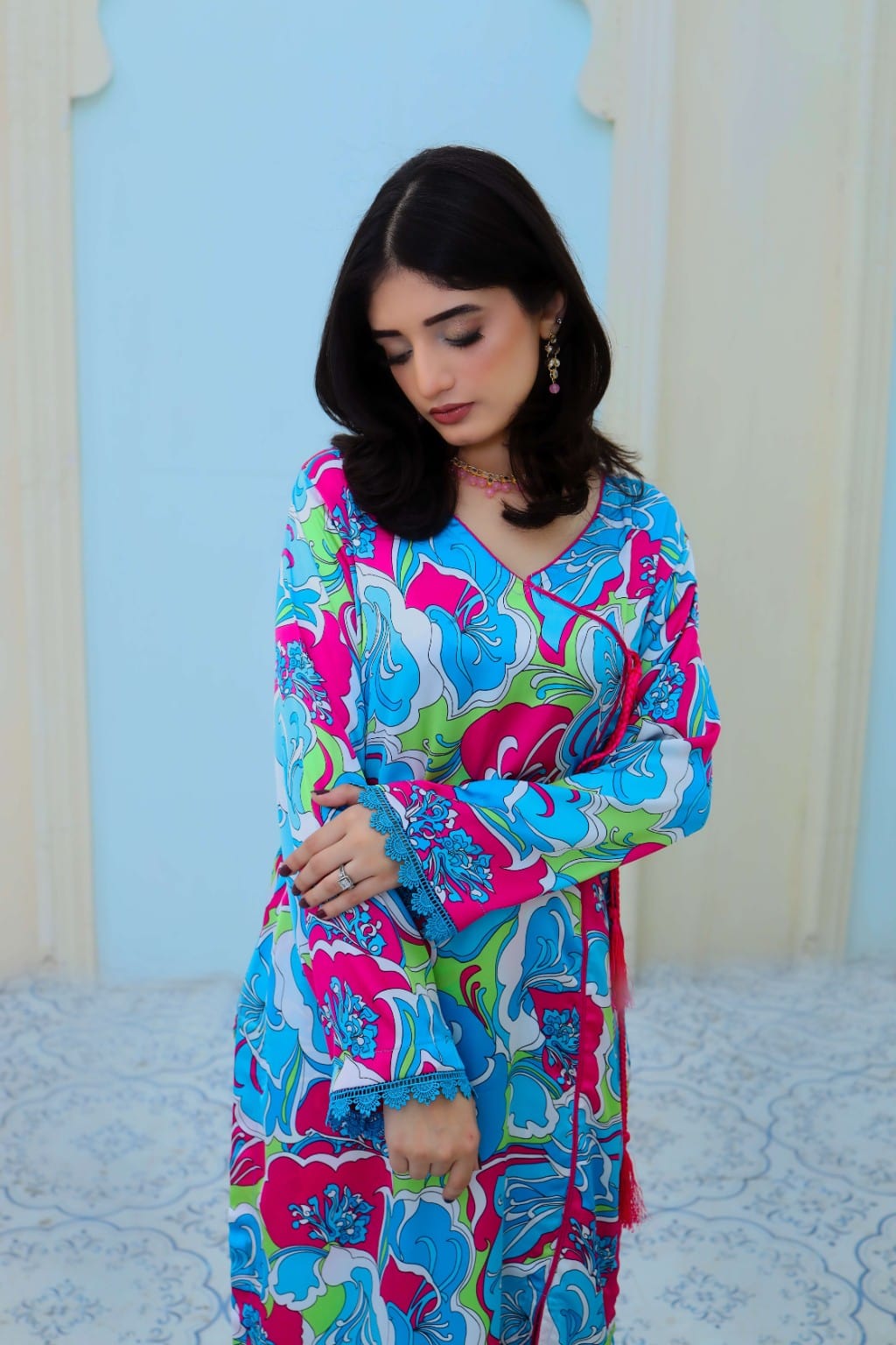 Floral Printed (DAS-0013) Stitched 2Pc - Maherposh