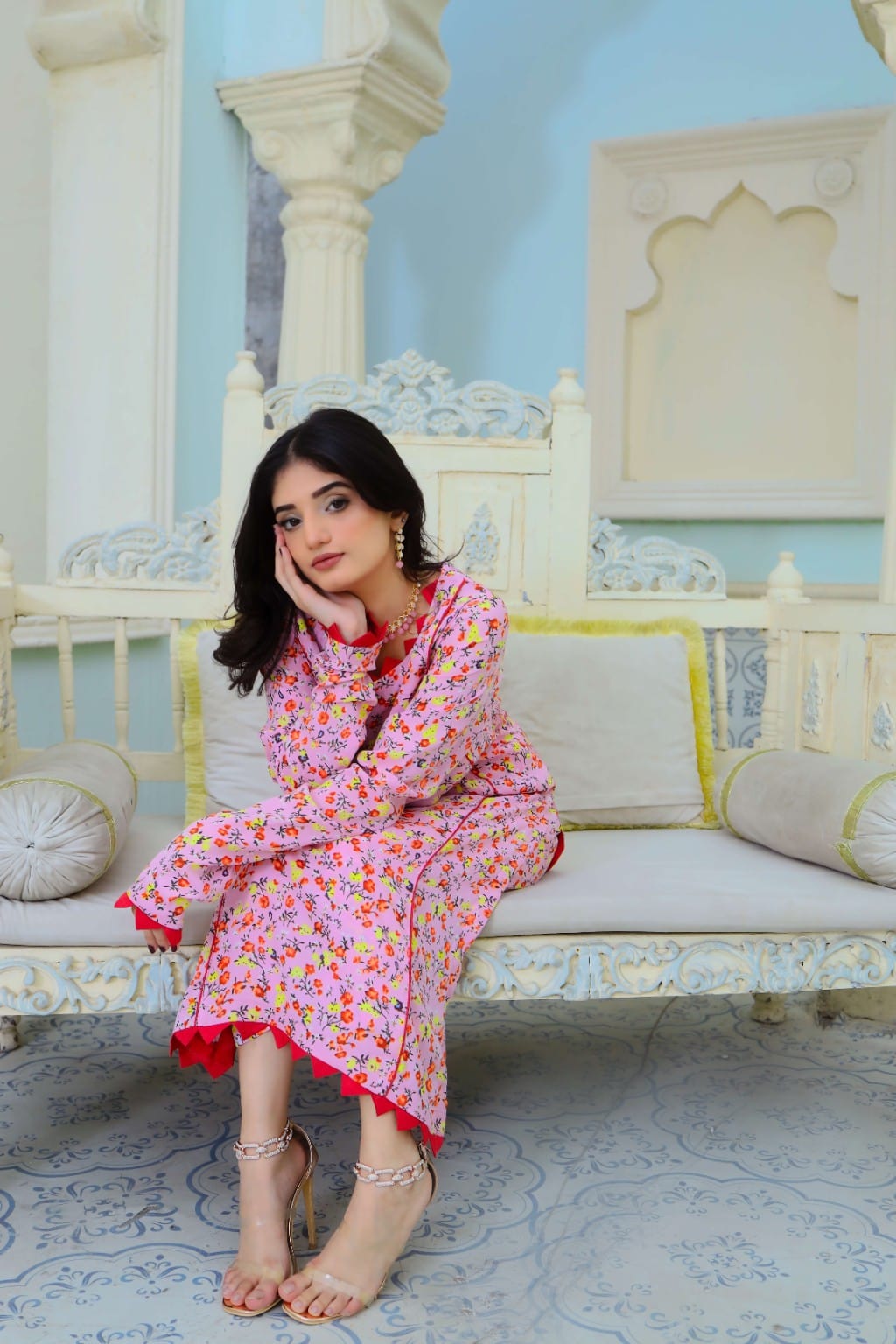Floral Printed (DAS-0014) Stitched 2Pc - Maherposh