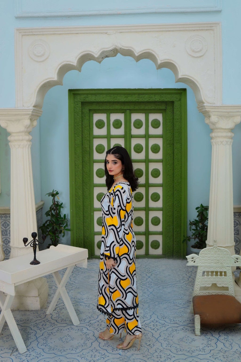 Floral Printed (DAS-0018) Stitched 2Pc - Maherposh