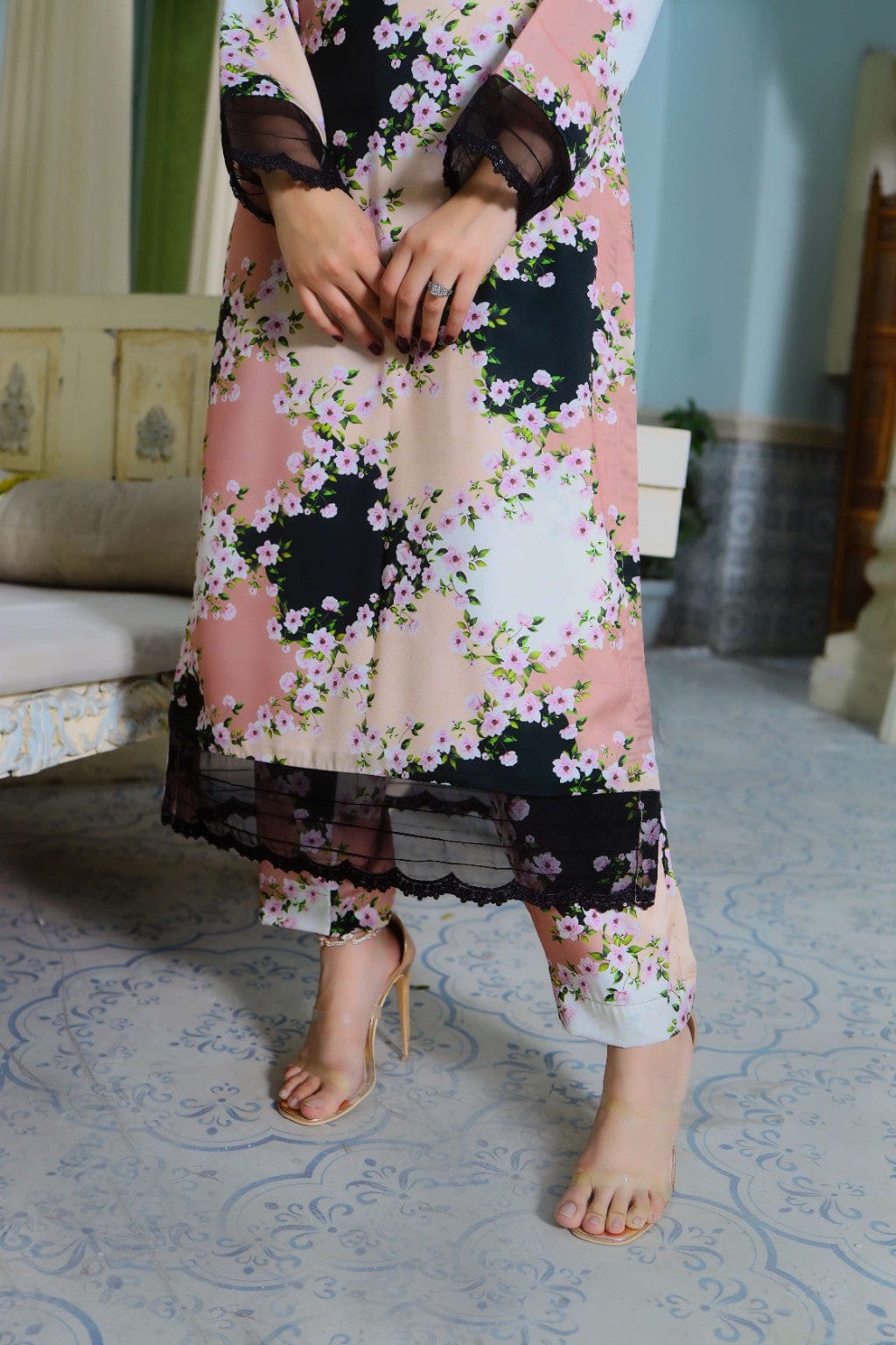 Floral Printed (DAS-0021) Stitched 2Pc - Maherposh