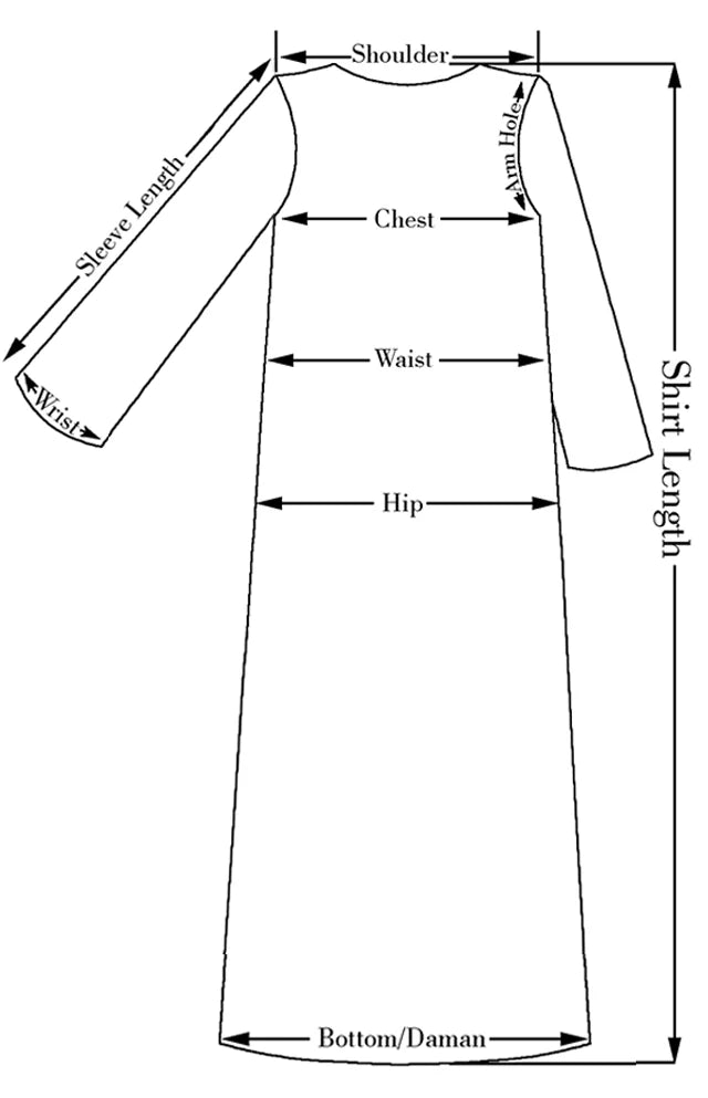 Shirt measurement guide